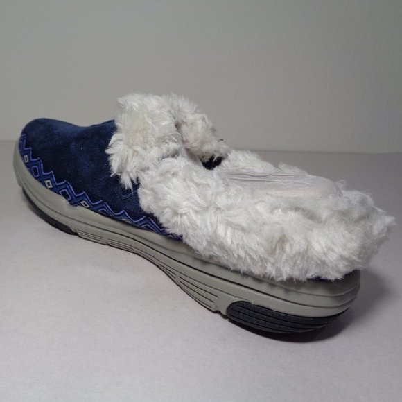 Ryka Size 7 Wide ADVENTURE Navy Suede New Clogs - Picture 8 of 13